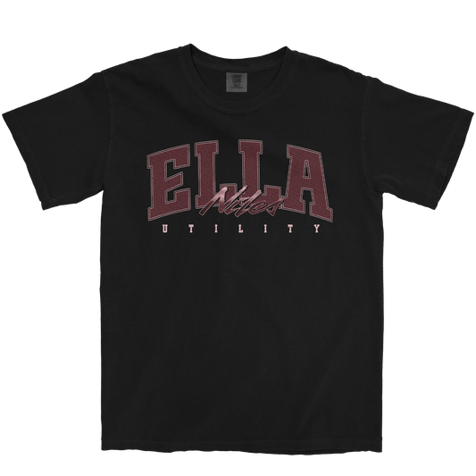 ELLA NILES RETRO BLACK TEE