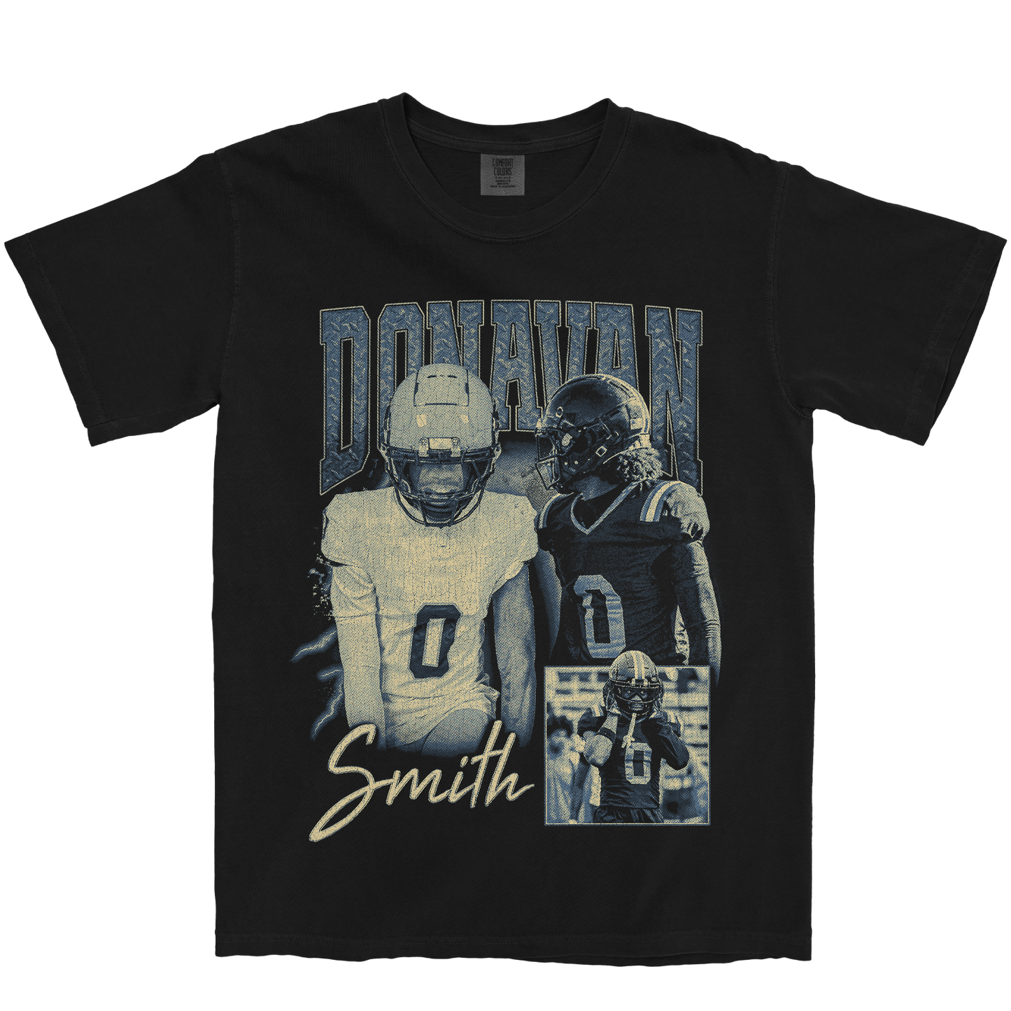 DONAVAN SMITH GRAPHIC BLACK TEE
