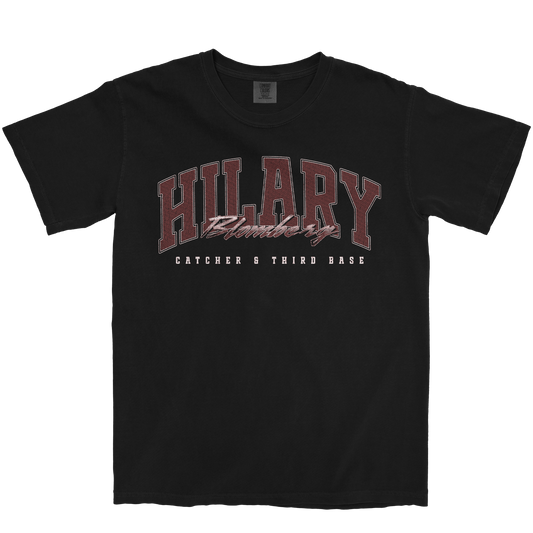HILARY BLOMBERG RETRO BLACK TEE