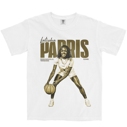 LATISHA PARRIS VINTAGE WHITE TEE