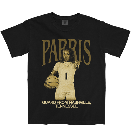 LATISHA PARRIS VINTAGE BLACK TEE