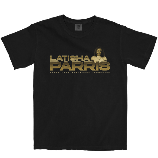 LATISHA PARRIS RETRO BLACK TEE