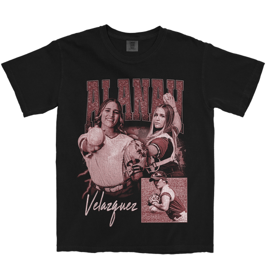 ALANAH VELAZQUEZ GRAPHIC BLACK TEE