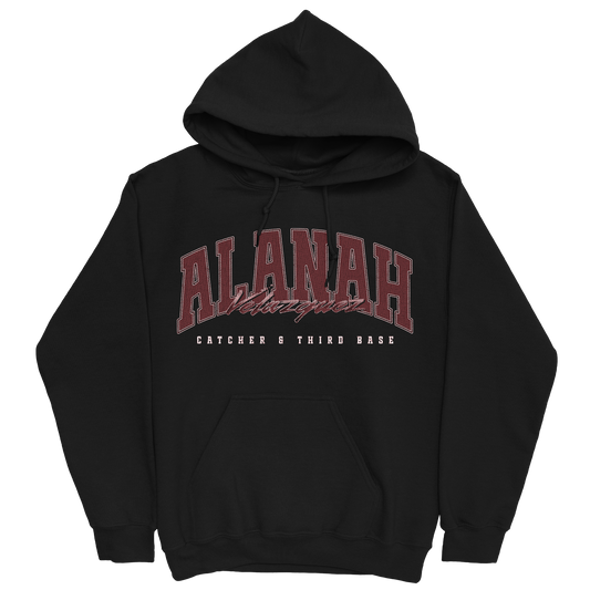 ALANAH VELAZQUEZ RETRO BLACK HOODIE