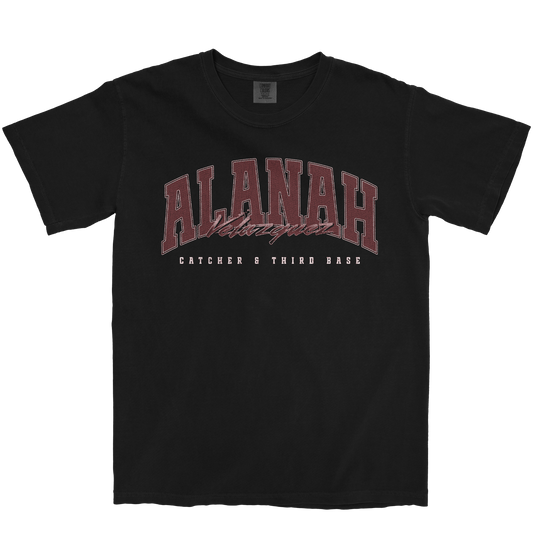ALANAH VELAZQUEZ RETRO BLACK TEE