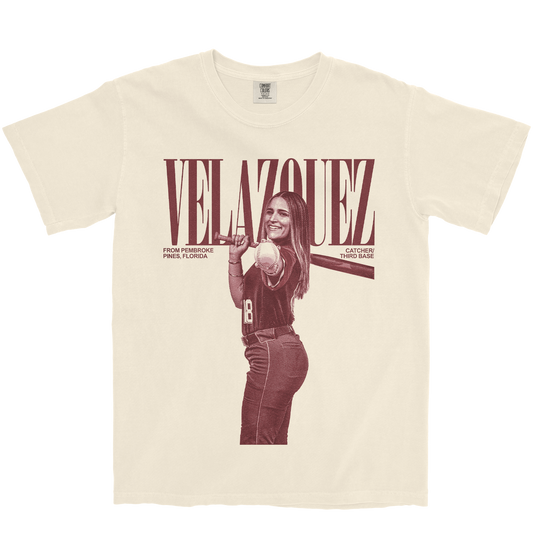 ALANAH VELAZQUEZ VINTAGE IVORY TEE