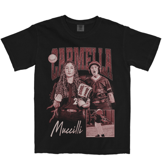 CARMELLA MUCCILLI GRAPHIC BLACK TEE