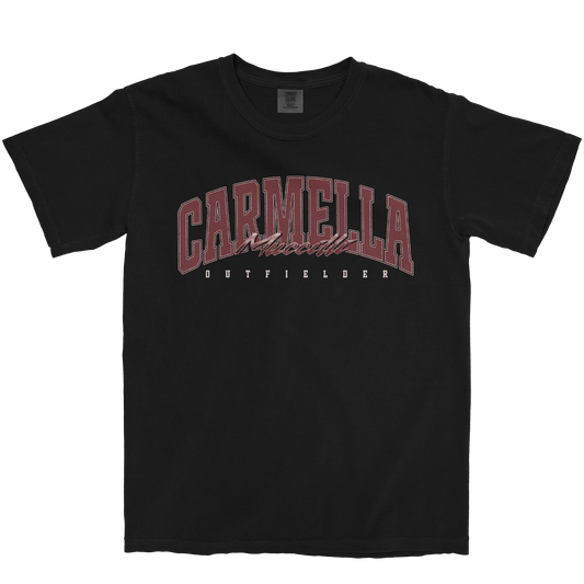 CARMELLA MUCCILLI RETRO BLACK TEE