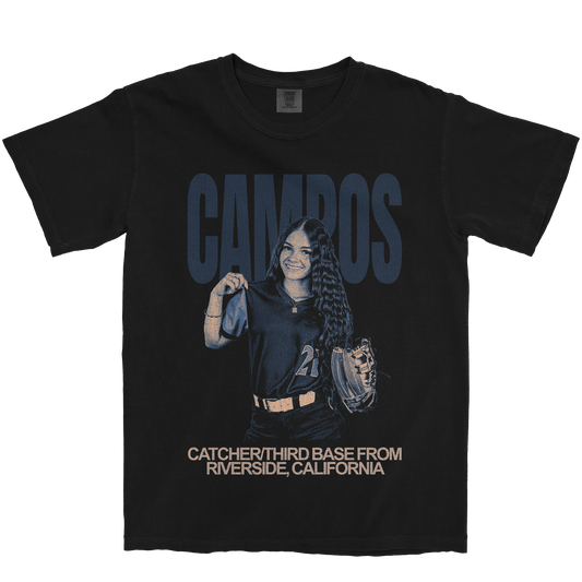 JAYLA CAMPOS VINTAGE BLACK TEE