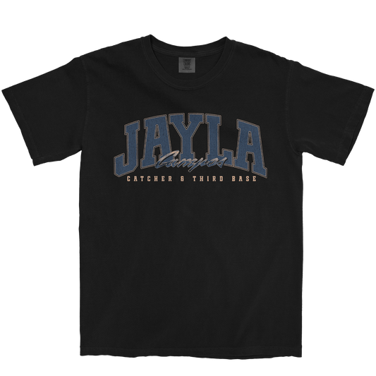 JAYLA CAMPOS RETRO BLACK TEE