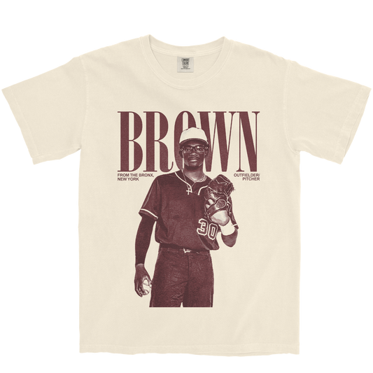 DARRIUS BROWN VINTAGE IVORY TEE