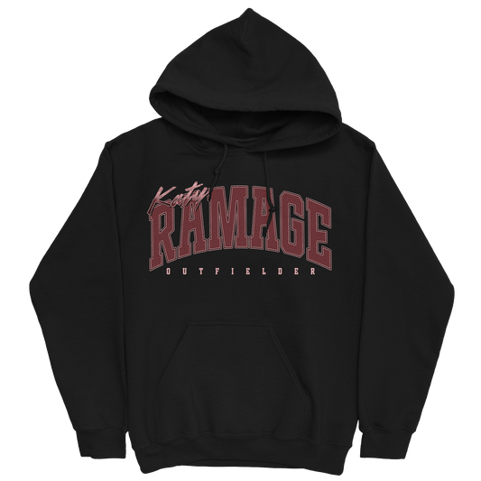KATY RAMAGE RETRO BLACK HOODIE
