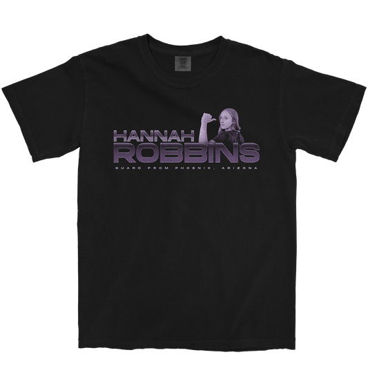 HANNAH ROBBINS RETRO BLACK TEE