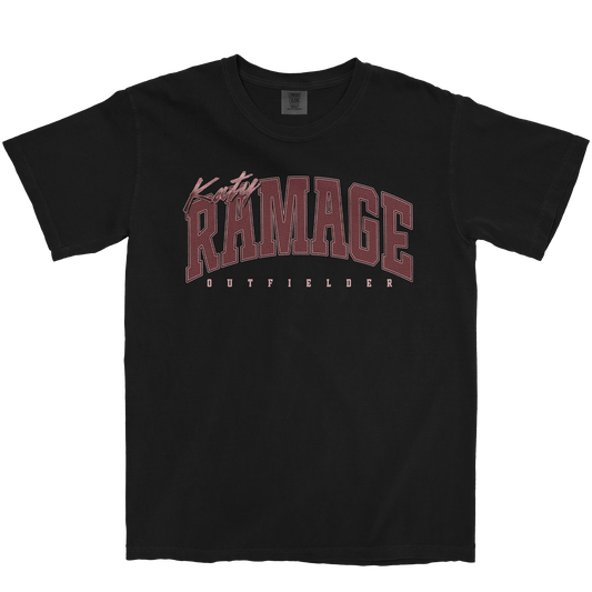 KATY RAMAGE RETRO BLACK TEE