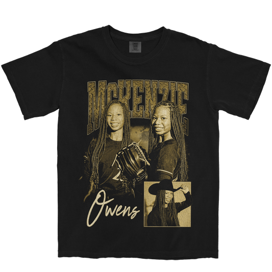 MCKENZIE OWENS GRAPHIC BLACK TEE