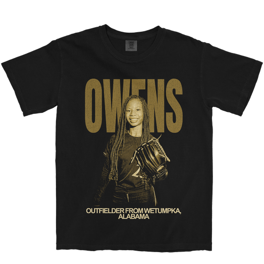 MCKENZIE OWENS VINTAGE BLACK TEE