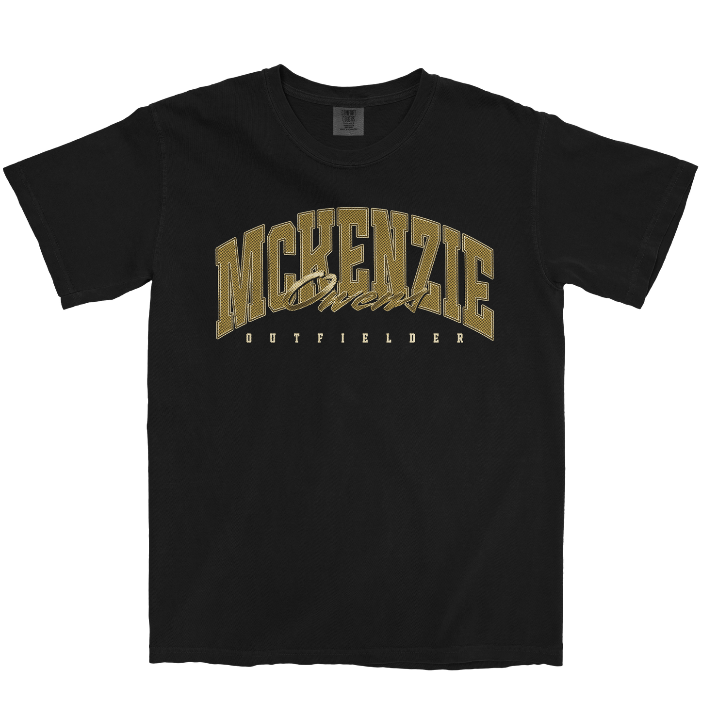 MCKENZIE OWENS RETRO BLACK TEE