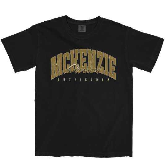 MCKENZIE OWENS RETRO BLACK TEE