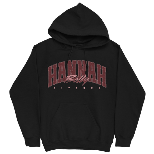 HANNAH BOLLY RETRO BLACK HOODIE