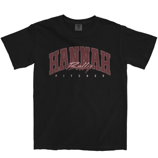 HANNAH BOLLY RETRO BLACK TEE
