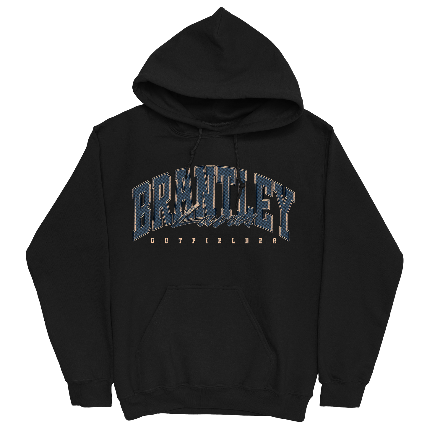 BRANTLEY LAVAS RETRO BLACK HOODIE