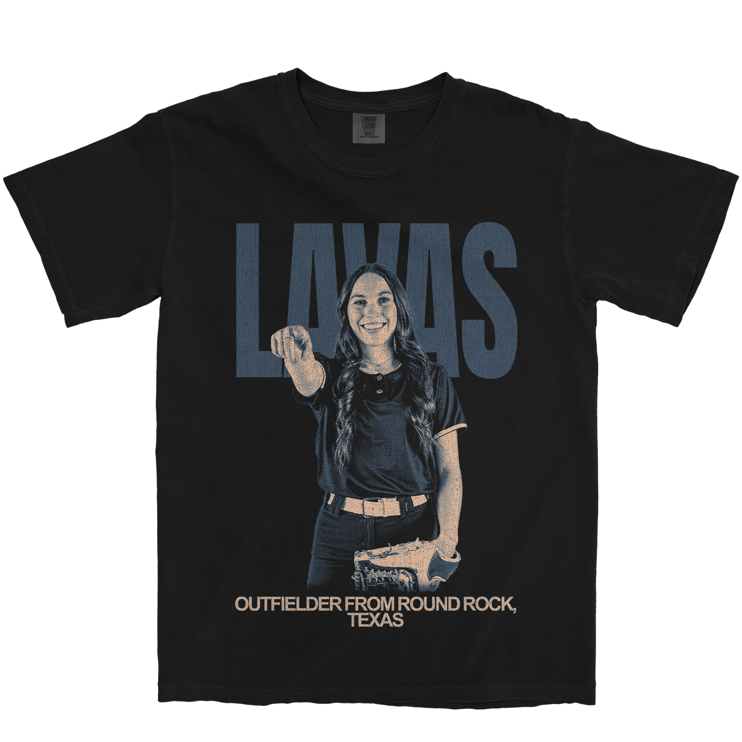 BRANTLEY LAVAS VINTAGE BLACK TEE