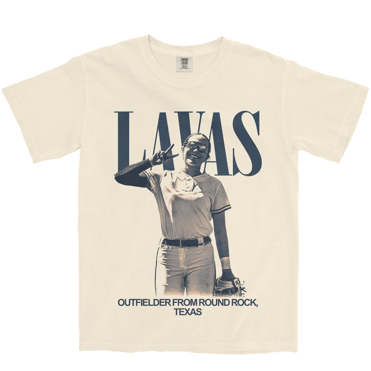 BRANTLEY LAVAS VINTAGE IVORY TEE