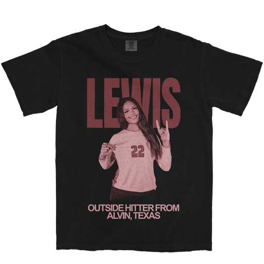 DEVYN LEWIS VINTAGE BLACK TEE