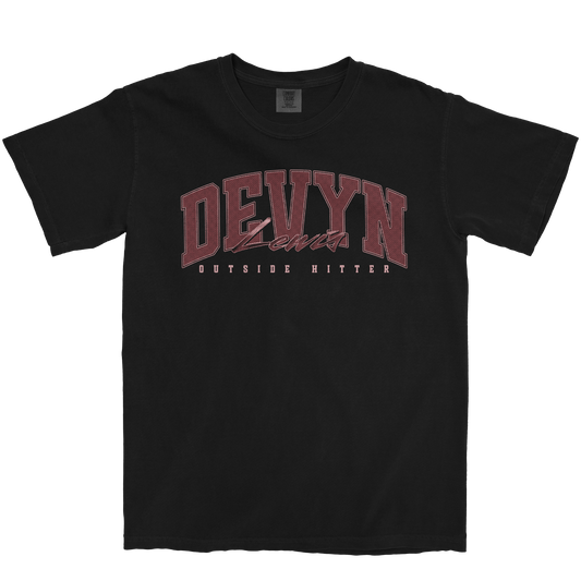DEVYN LEWIS RETRO BLACK TEE