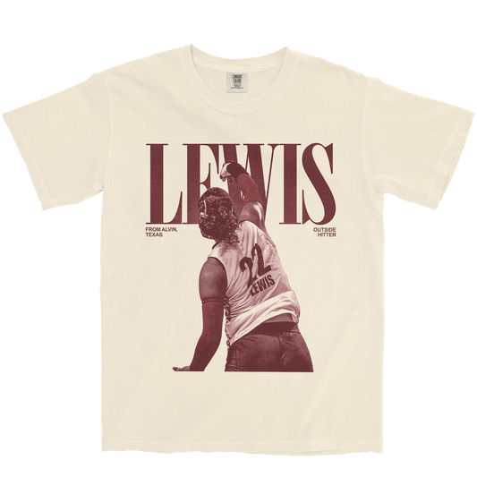 DEVYN LEWIS VINTAGE IVORY TEE