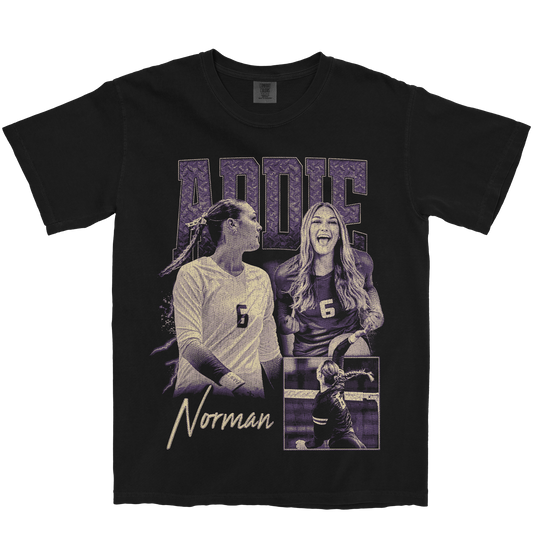 ADDIE NORMAN GRAPHIC BLACK TEE