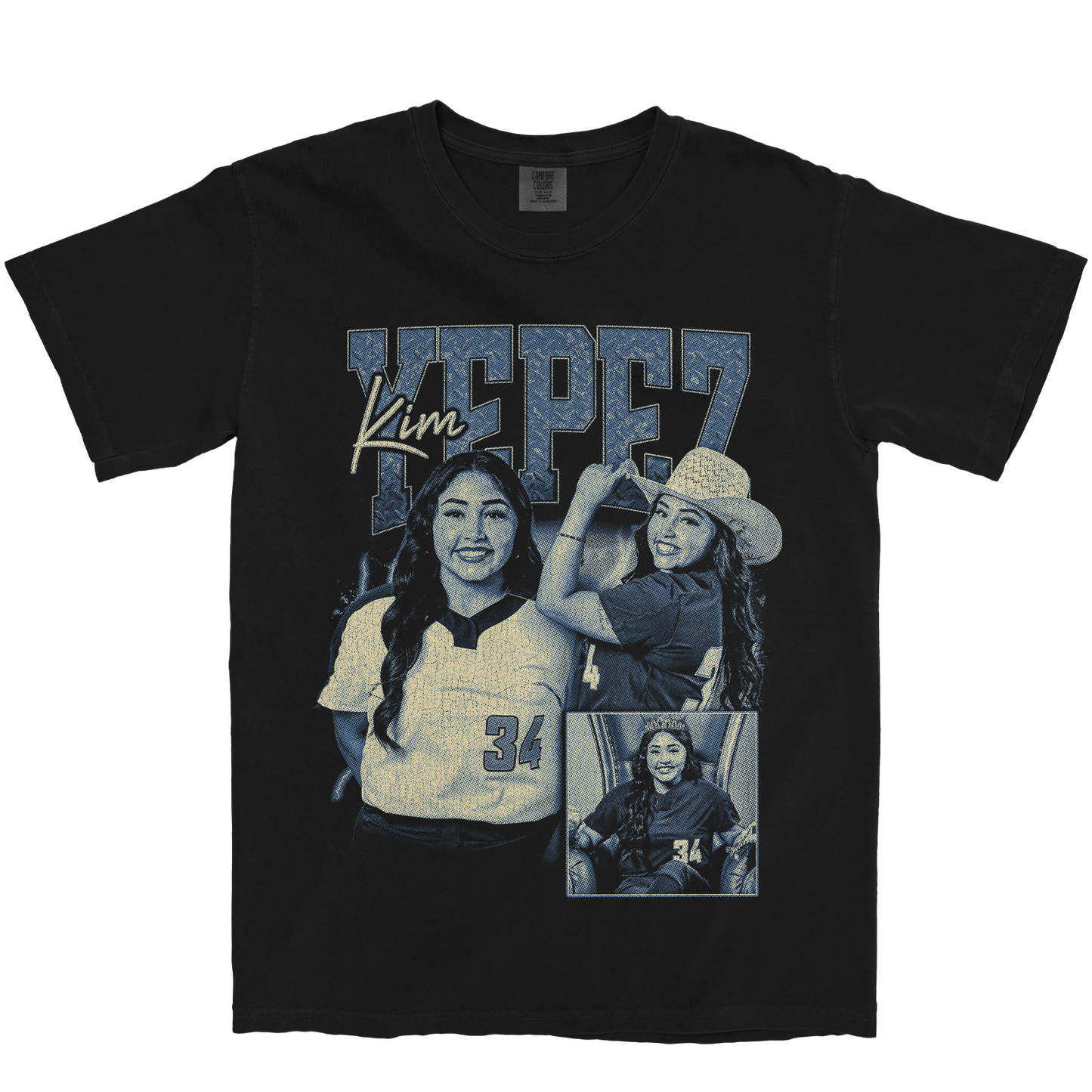 KIMBERLY YEPEZ GRAPHIC BLACK TEE