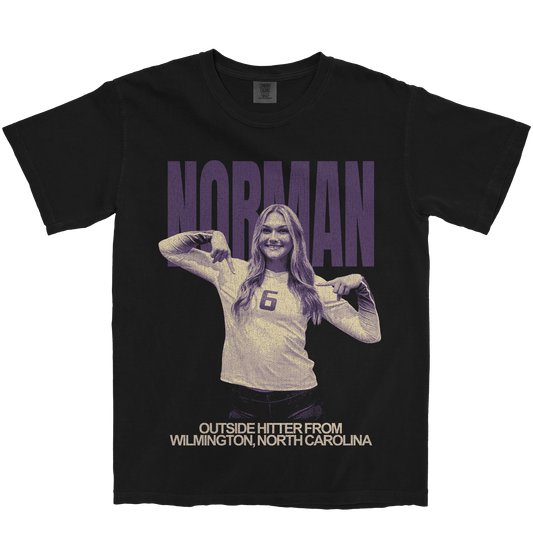 ADDIE NORMAN VINTAGE BLACK TEE