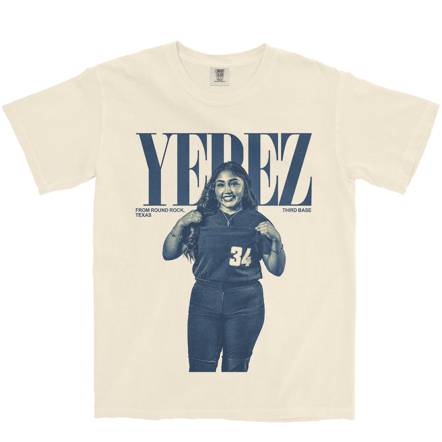 KIMBERLY YEPEZ VINTAGE IVORY TEE