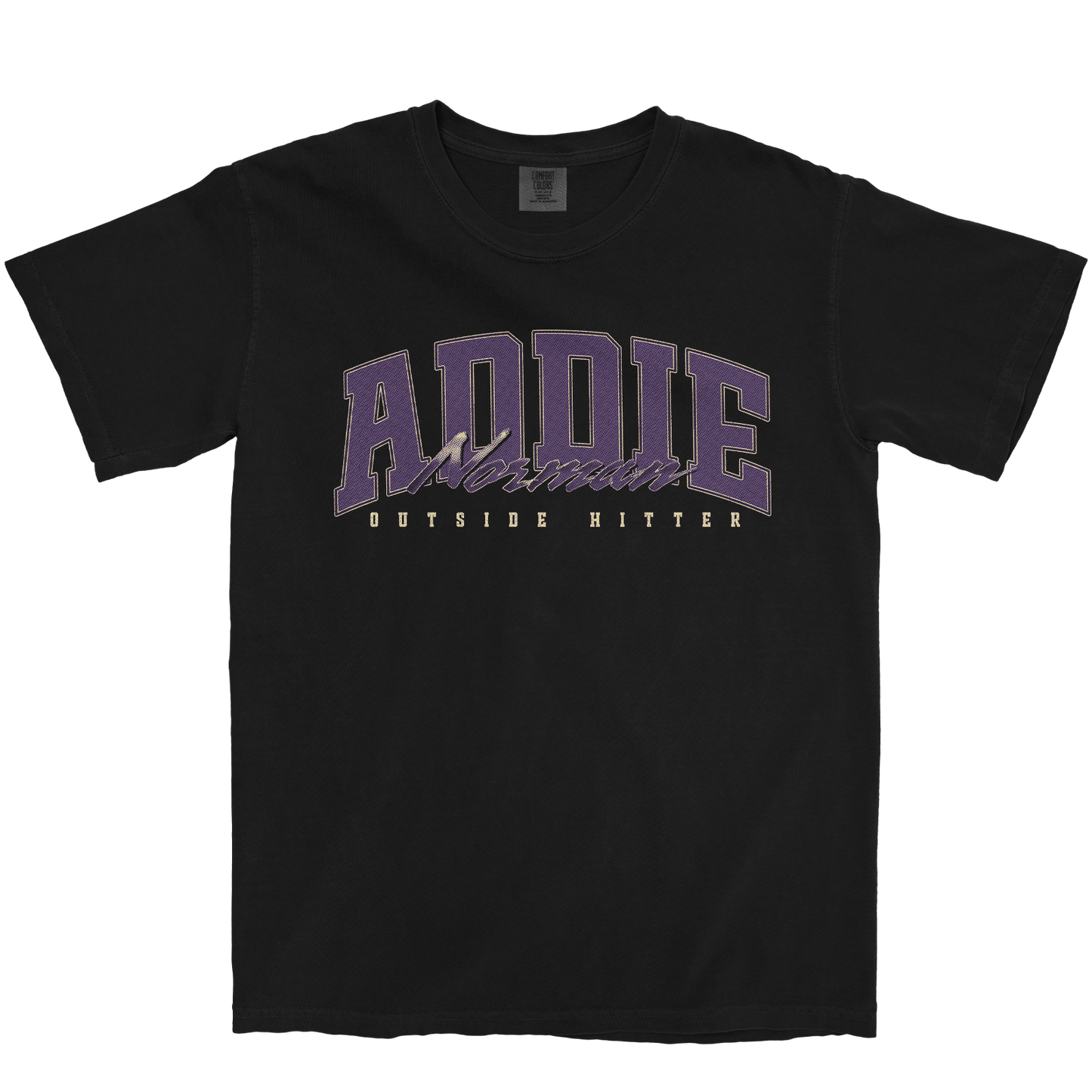 ADDIE NORMAN RETRO BLACK TEE