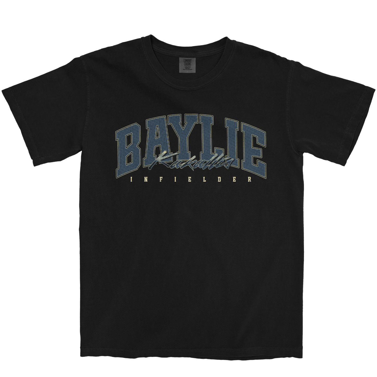 BAYLIE KAKALLIS RETRO BLACK TEE
