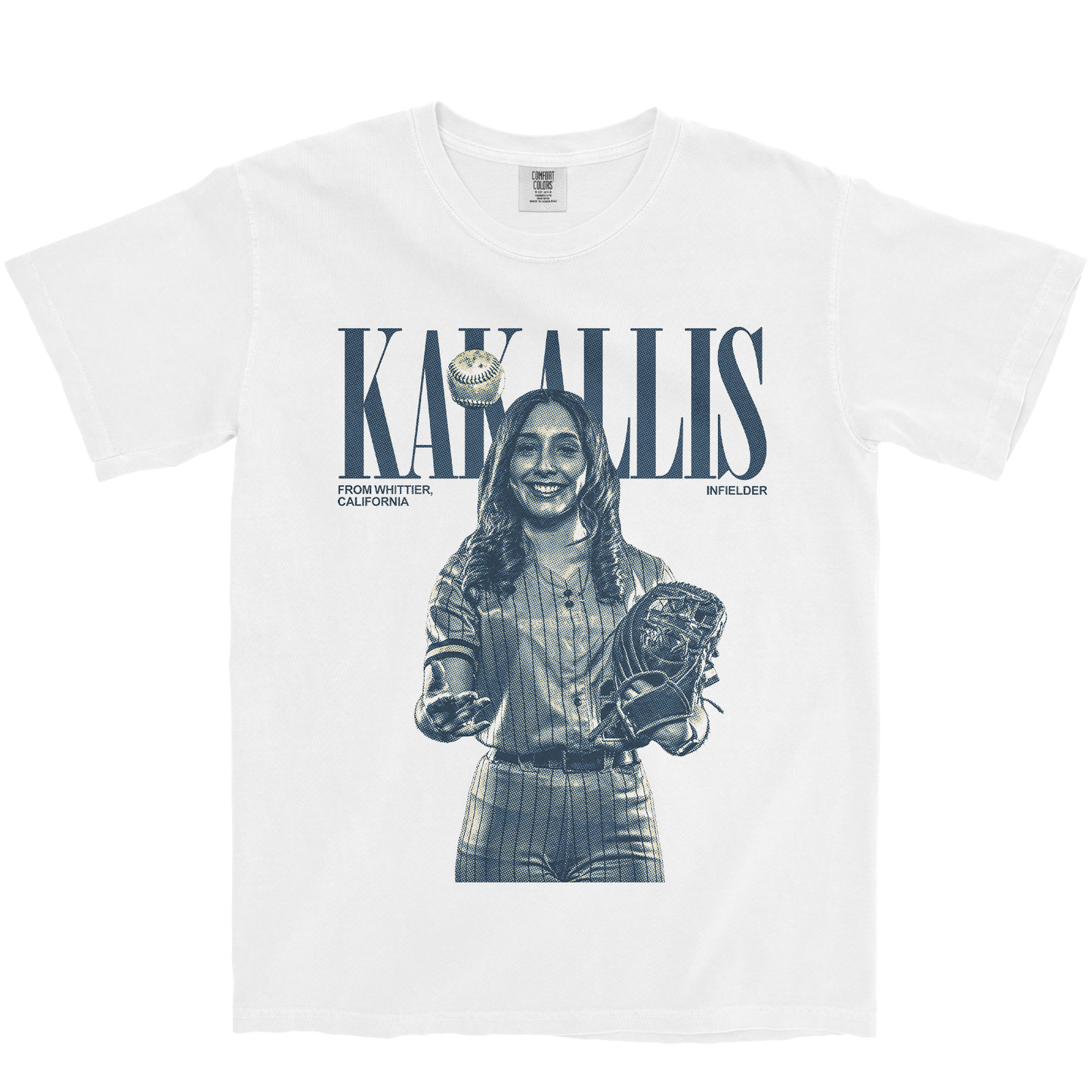 BAYLIE KAKALLIS VINTAGE WHITE TEE