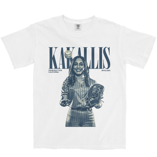 BAYLIE KAKALLIS VINTAGE WHITE TEE