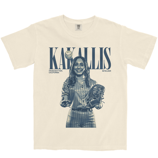BAYLIE KAKALLIS VINTAGE IVORY TEE