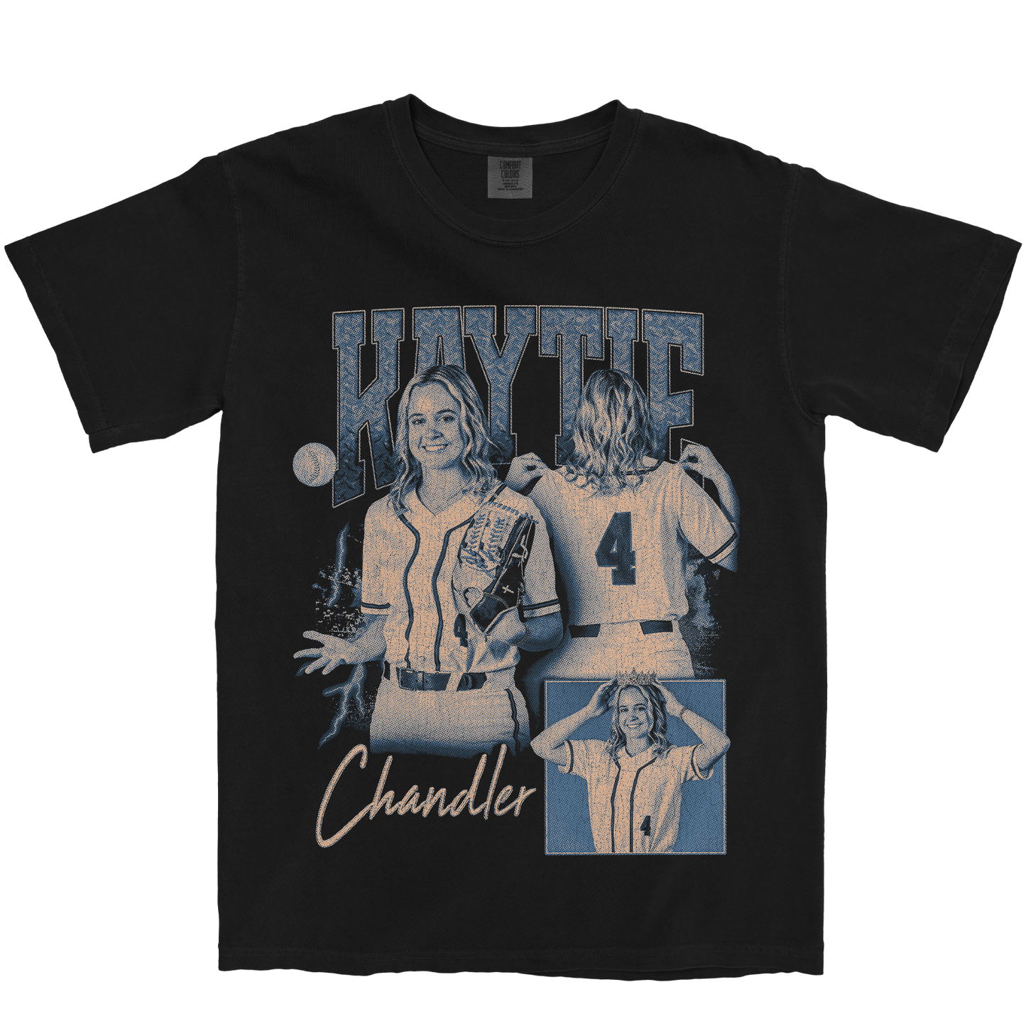 KAYTIE CHANDLER GRAPHIC BLACK TEE