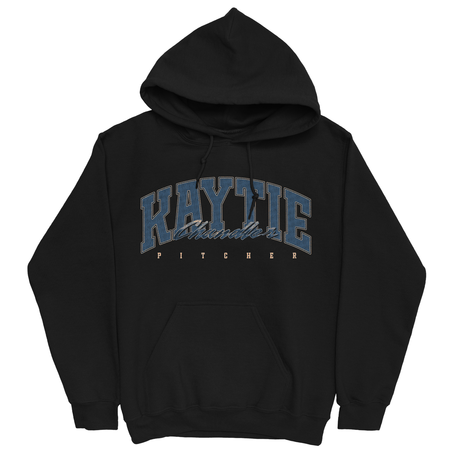 KAYTIE CHANDLER RETRO BLACK HOODIE