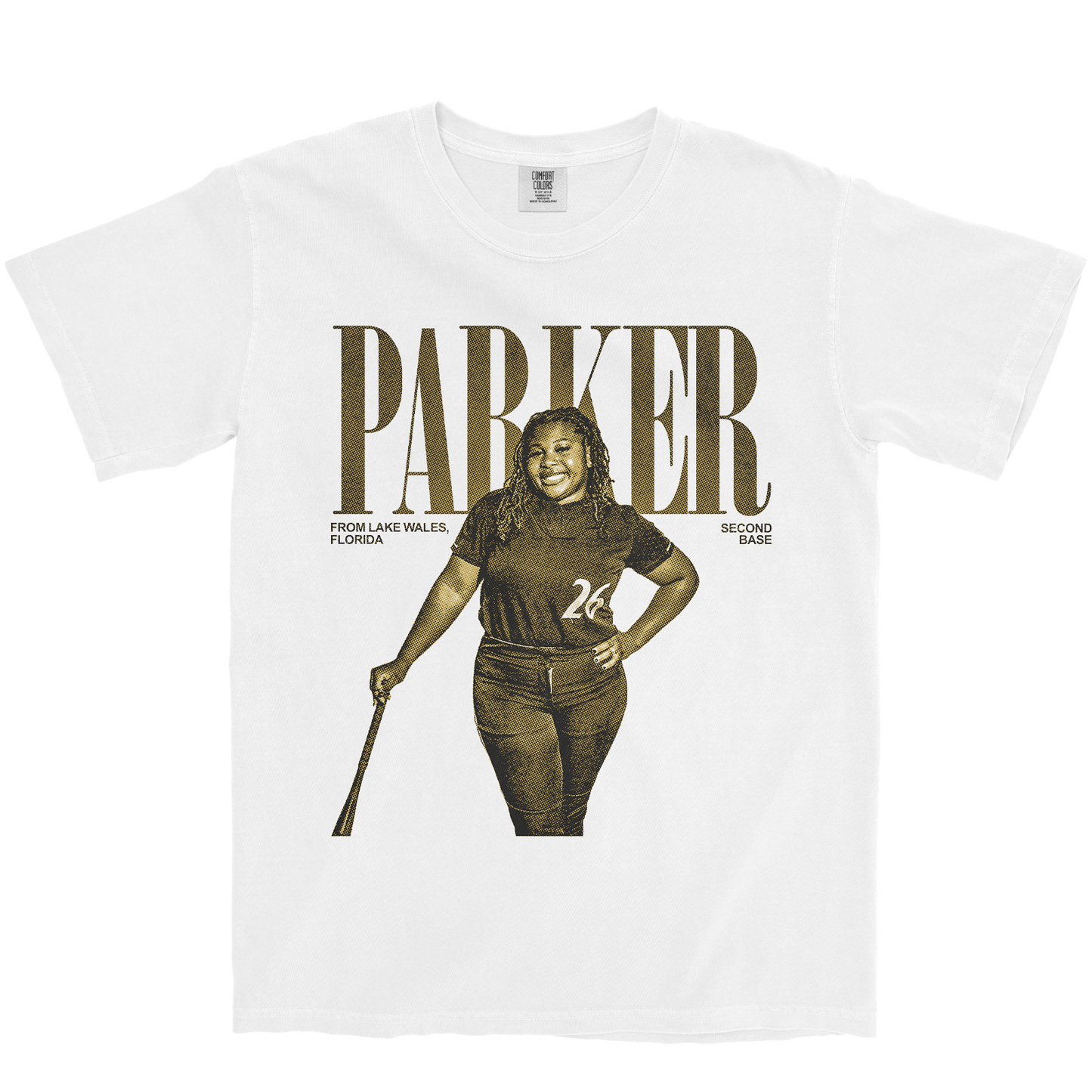 SHARON PARKER VINTAGE WHITE TEE