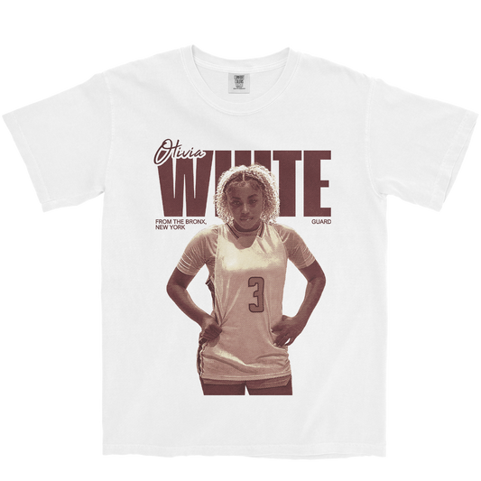 OLIVIA WHITE VINTAGE WHITE TEE