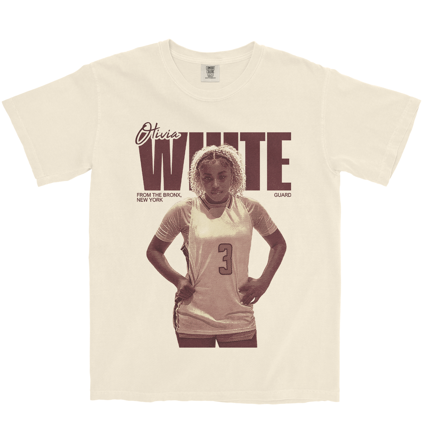 OLIVIA WHITE VINTAGE IVORY TEE