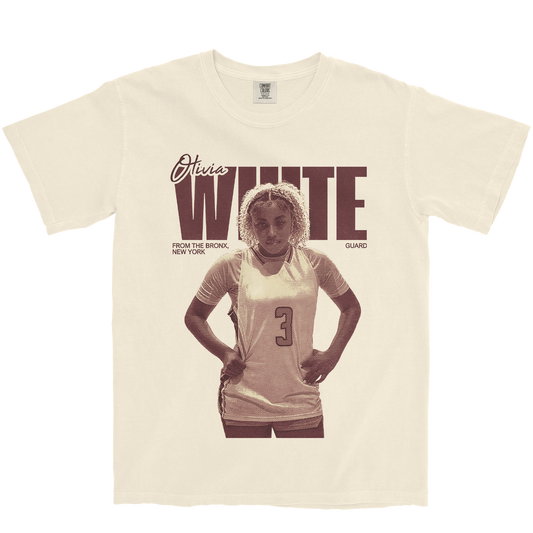OLIVIA WHITE VINTAGE IVORY TEE