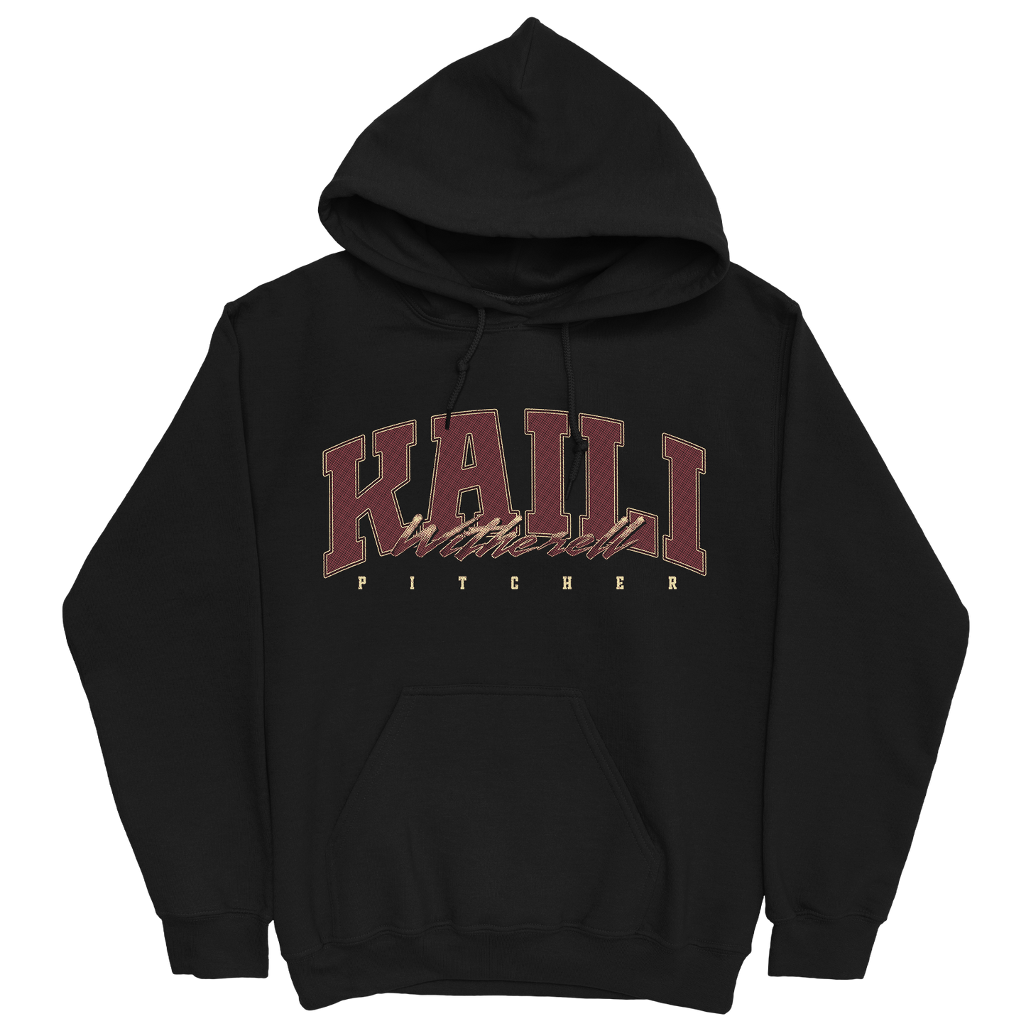 KAILI WITHERELL RETRO BLACK HOODIE