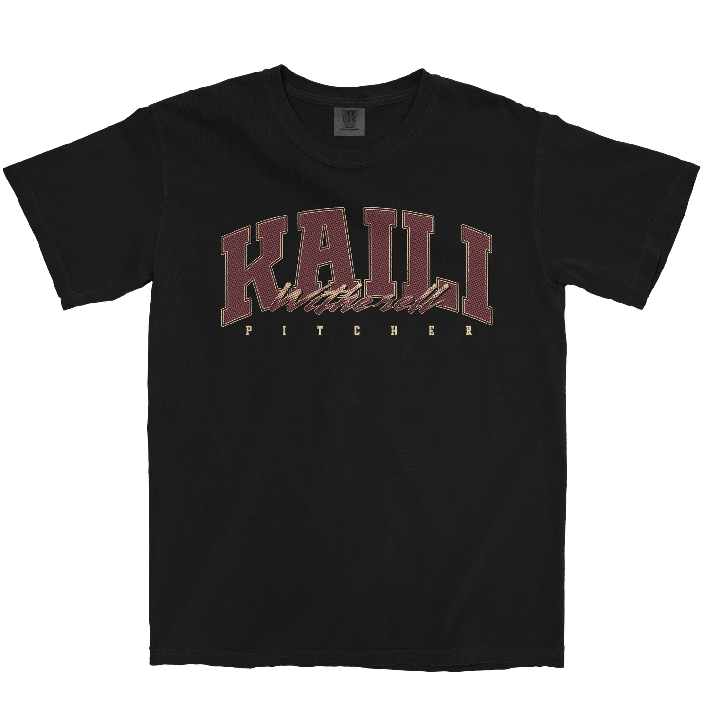 KAILI WITHERELL RETRO BLACK TEE
