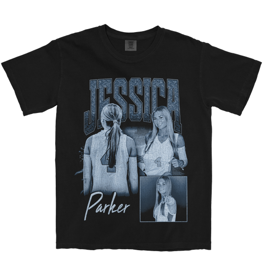 JESSICA PARKER GRAPHIC BLACK TEE