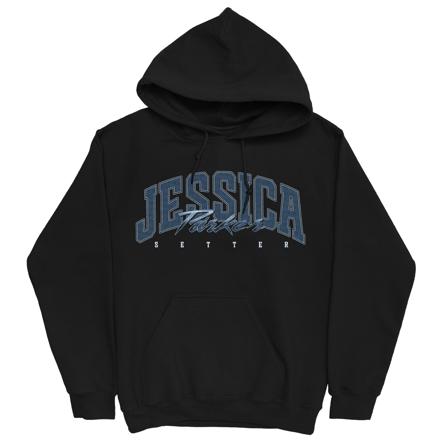 JESSICA PARKER RETRO BLACK HOODIE