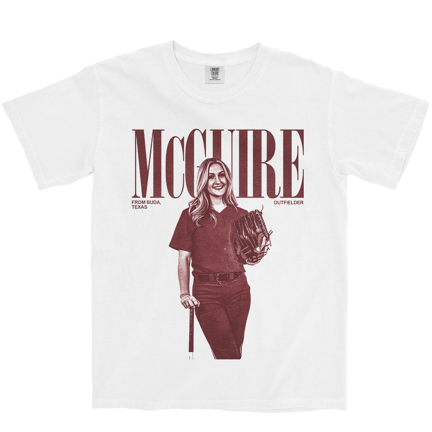 KINLEE MCGUIRE VINTAGE WHITE TEE